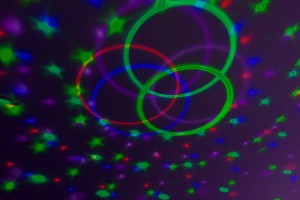 Te Koop: Nieuw professioneel springkasteel Disco Dome met glijbaan en ingebouwde muziek en disco lights