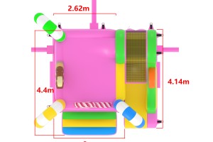 NIEUW!! Combo Candy slide © (met afneembaar dak)