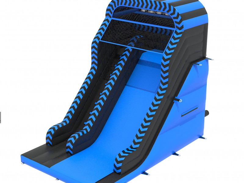 Opblaasbare blauwe slide kopen