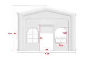 Witte air tight tent (8,5x4,5x3,5m)