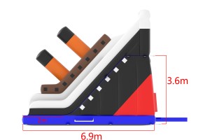 NIEUW!! Titanic II glijbaan (6,9x4,3x6,0m)