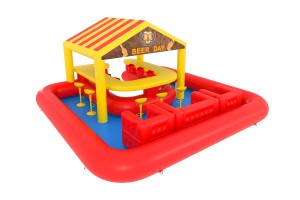 Poolbar rouge/jaune (6,2x6,2x3,0m) ©