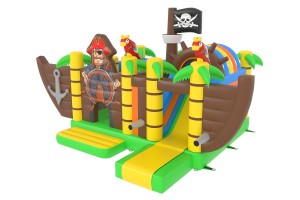 Te koop: springkasteel piratenboot. 