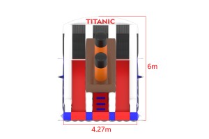 NOUVEAU!! Titanic II toboggan (6,9x4,3x6,0m)