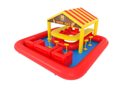 Poolbar rouge/jaune (6,2x6,2x3,0m) ©