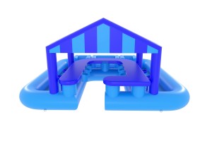 Poolbar bleu/bleu 6,2x6,2x3,0m) ©