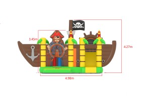 Te koop: springkasteel piratenboot. 