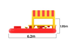 Poolbar rouge/jaune (6,2x6,2x3,0m) ©