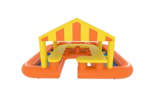 Poolbar orange/jaune (6,2x6,2x3,0m) ©